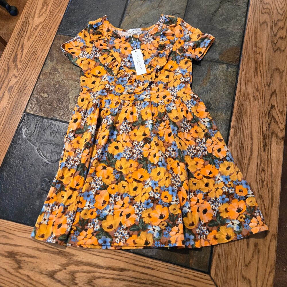Girls Copper Key Dress - Size M